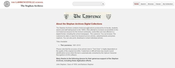 lawrence home page